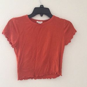 Fall color crop top
